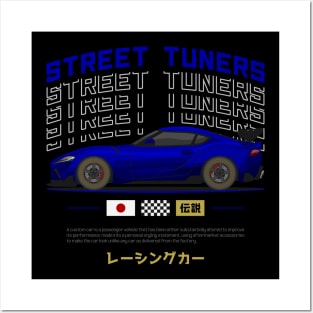 Tuner Blue MK5 A90 JDM Posters and Art